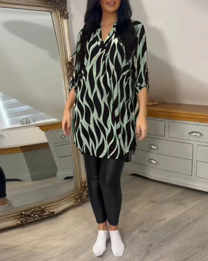 ALEXANDRA™ - Printed Loose-Fit Top