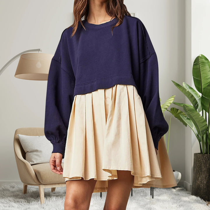 KARIYAH™ - Cozy Loose-Fit Long Sleeve Midi Dress