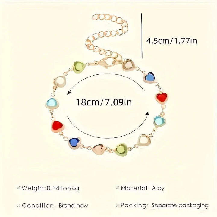 Heart-Shaped Gold Bracelet