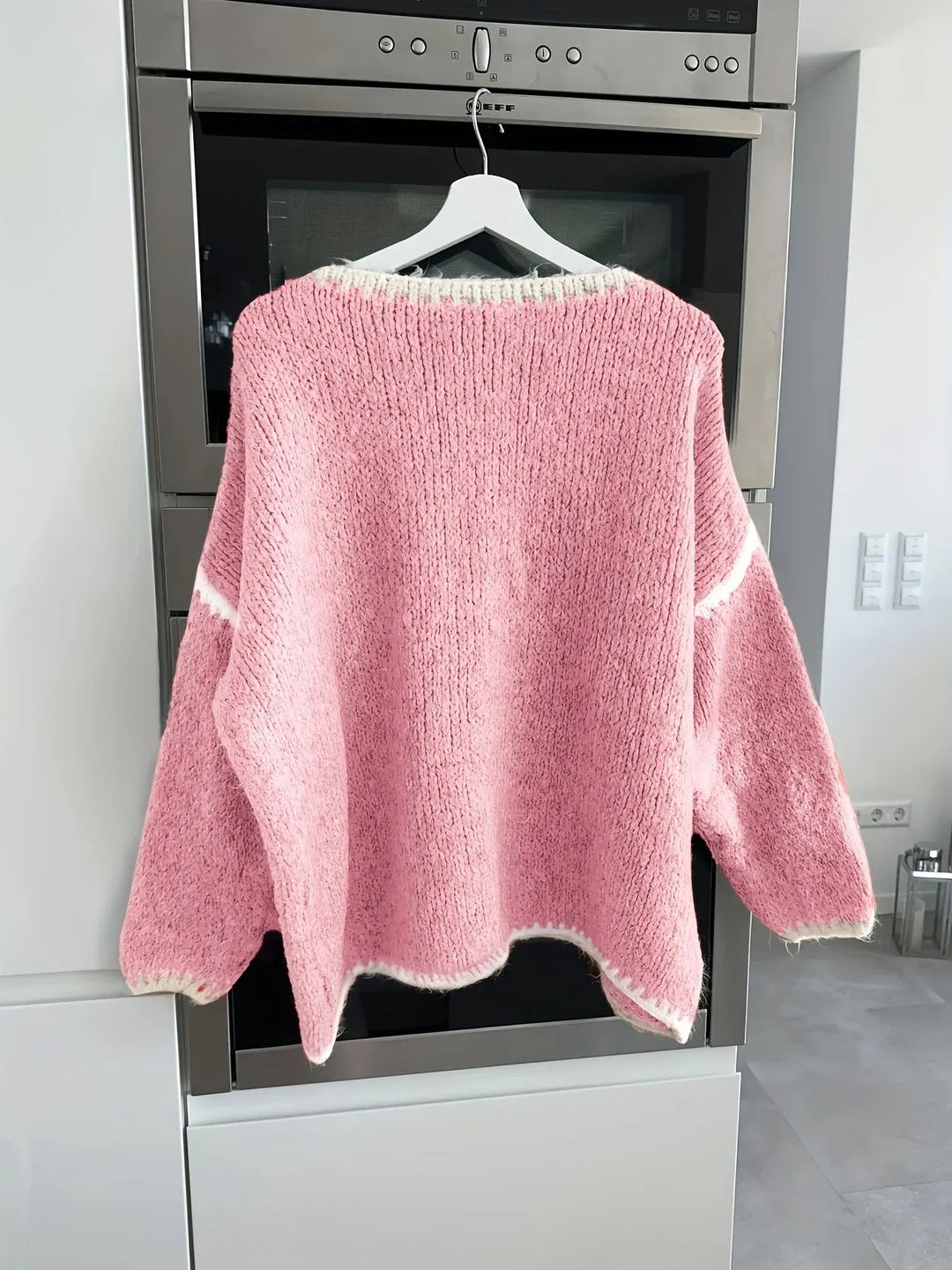 Aveline – Soft Patchwork Knit Sweater