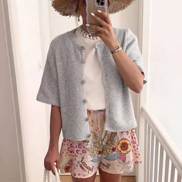 ALMA™ – Casual Summer Lightweight Short Sleeve Cardigan