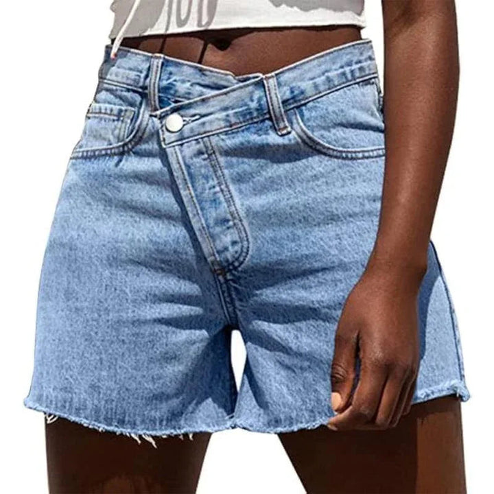 BITUIN™ – Casual High Waisted Crossover Summer Shorts