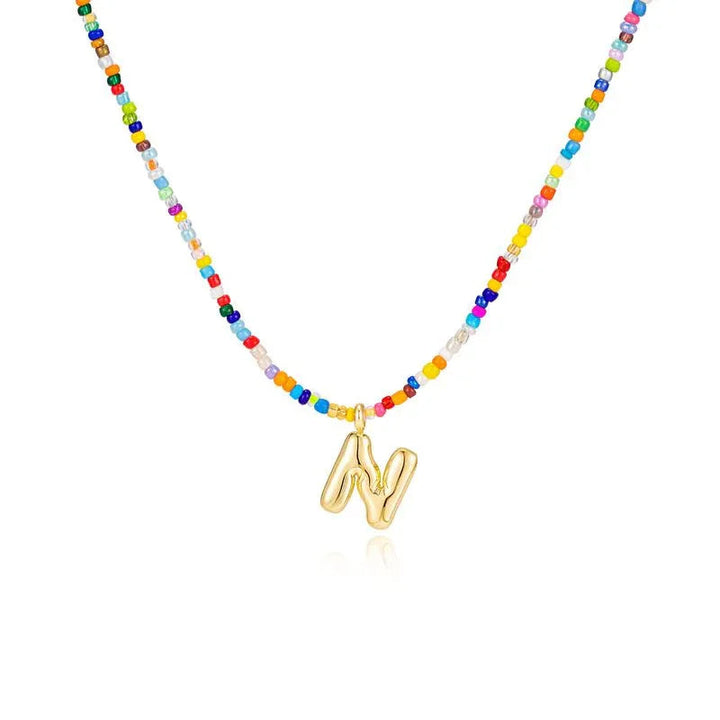MACY™ - Colorful Bubble Letter Necklace