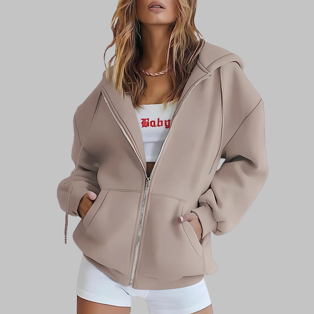 LILMA™ - Classic Zip Up Oversized Hooded Jacket