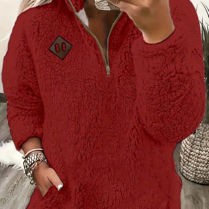 Ayla – Ultra-Soft High-Neck Fleece Pullover