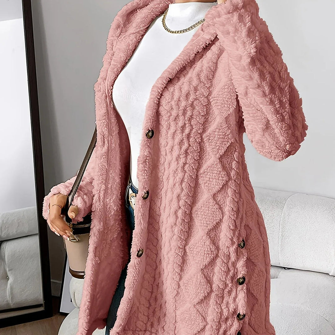 Aria – Cozy Argyle Knit Coat