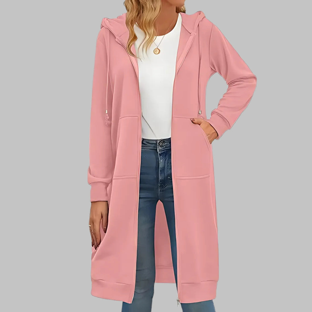 TIOMARA™ - Casual Zip Up Oversized Long Jacket