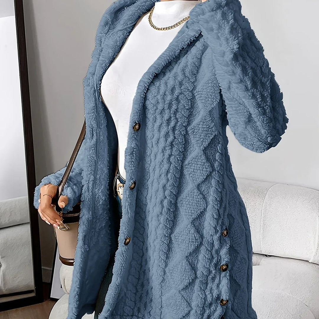 Aria – Cozy Argyle Knit Coat