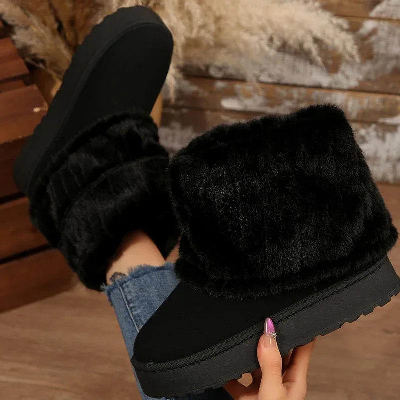 WILLOW™ - Stylish Fluffy Faux Lined Snow Boots for Winter Wear