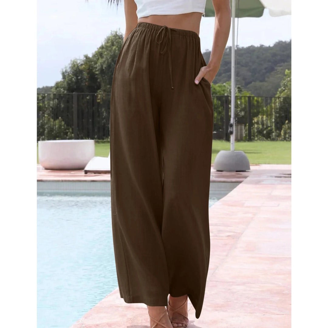 VIRENA™ – Relaxed Lightweight Wide Leg Summer Trousers