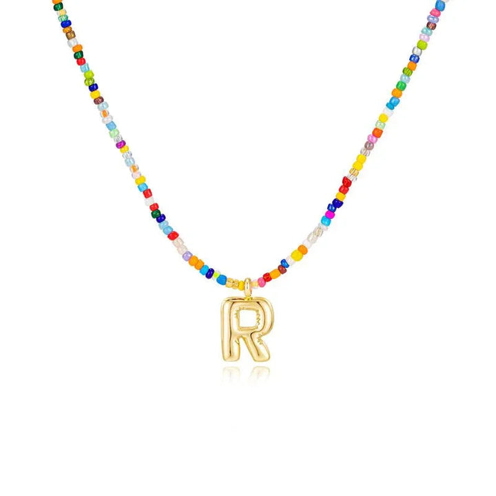 MACY™ - Colorful Bubble Letter Necklace