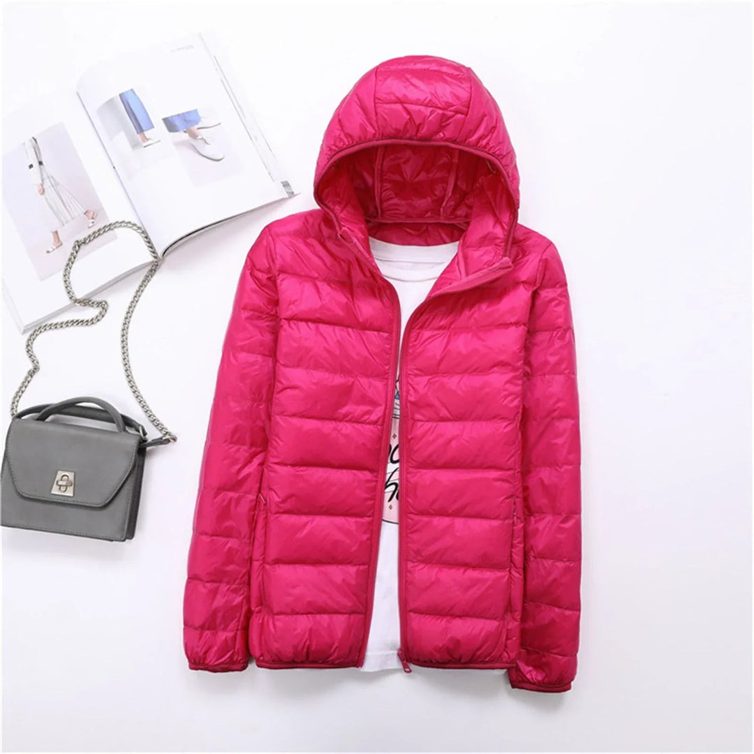 LIYANNA™ - Comfy Plus Size Lightweight Hooded Long Sleeve Puffer Jacket