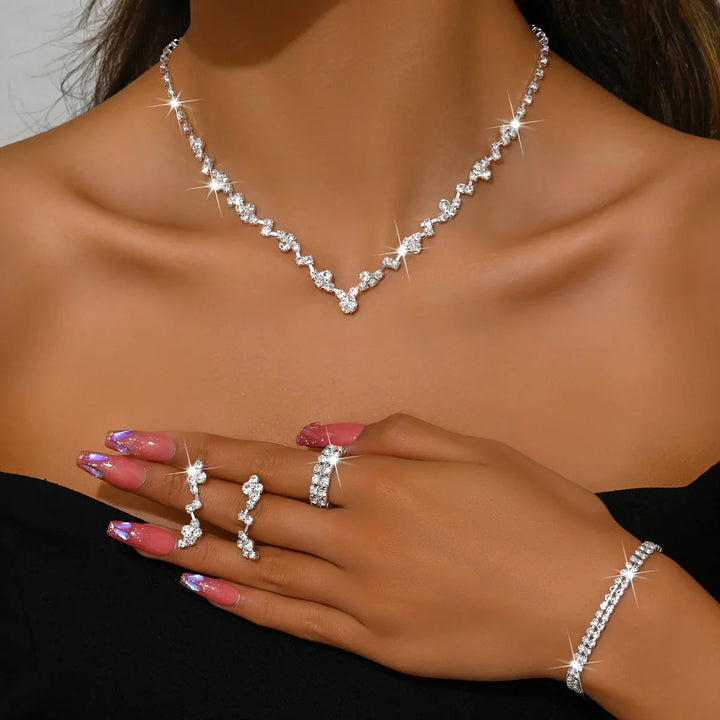 Lightweight Elegant 4-Piece Jewelry Set