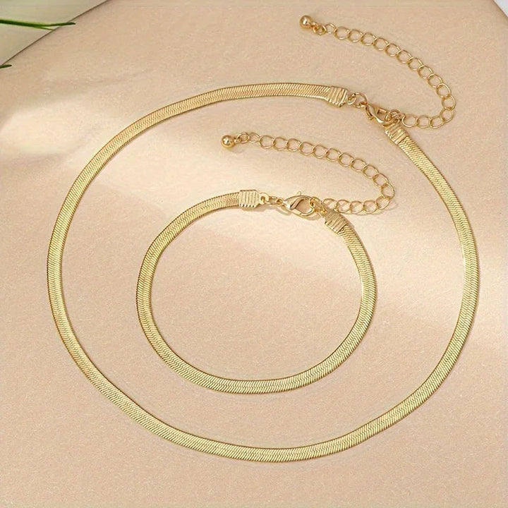 Vintage Snake Chain Necklace Set