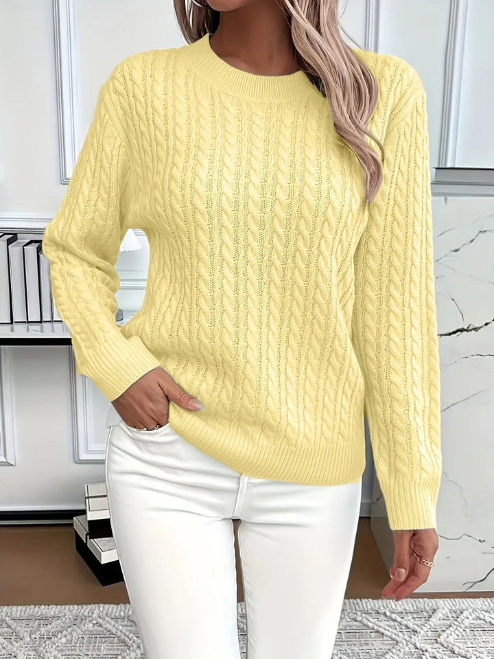 Bernila – Ladies' Cable Knit Jumper