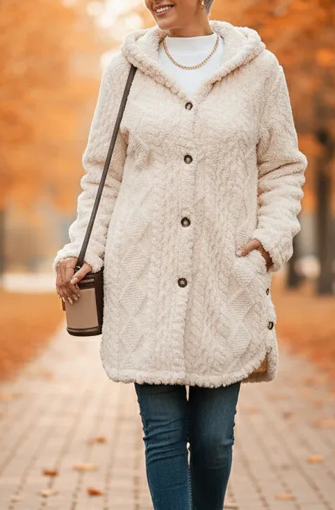 Aria – Cozy Argyle Knit Coat