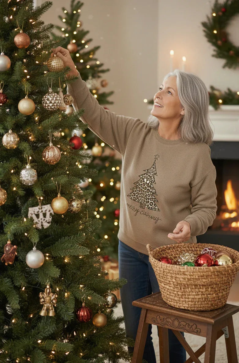 Luna – Fluffy Heart-Button Knit Sweater