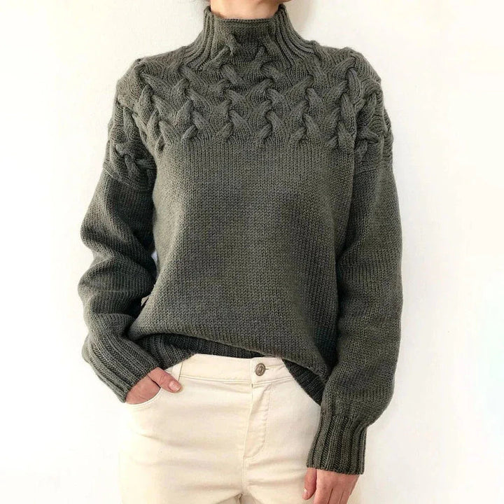 Elena | Warm Knitted Turtleneck Pullover