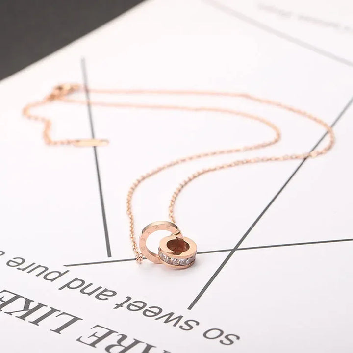 CYNTHIA™ – Roman Numeral Charm Necklace