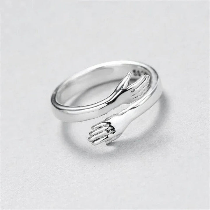 Adjustable Silver Cuddle Ring
