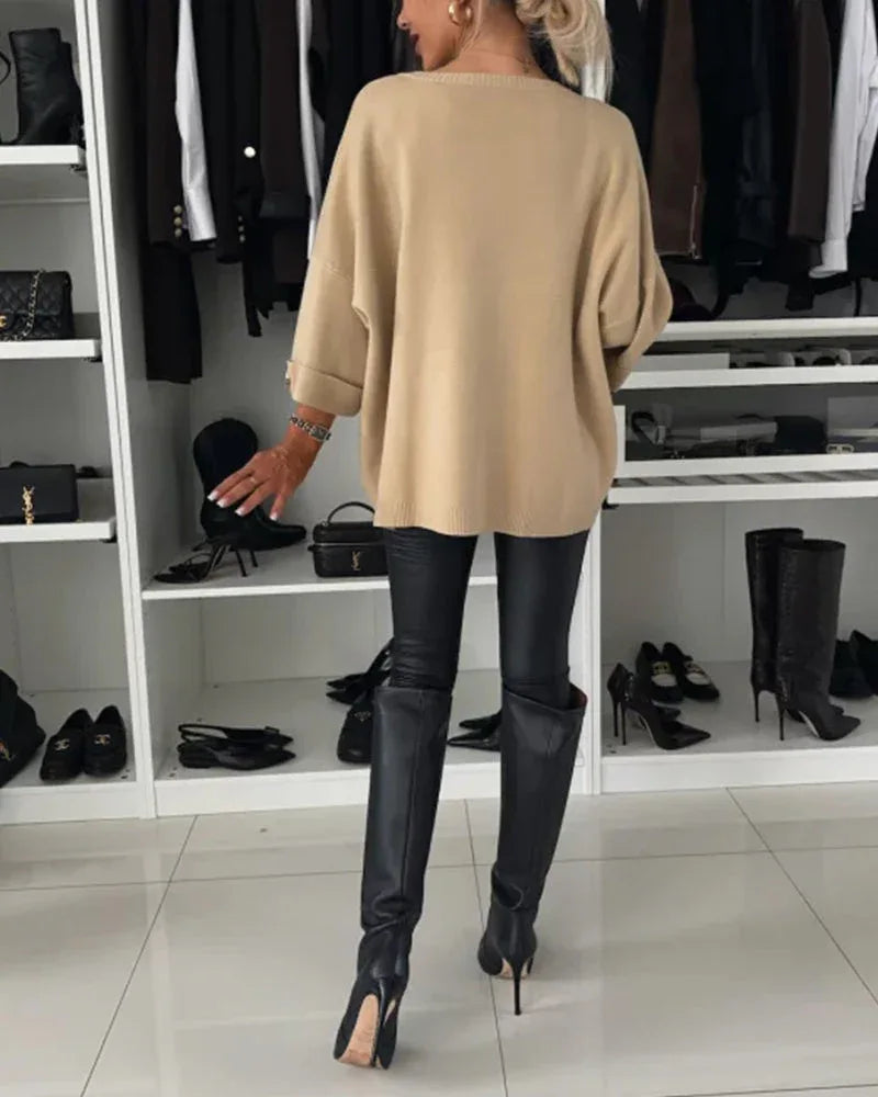 LOTTIE™ - Cosy Buttoned Pullover