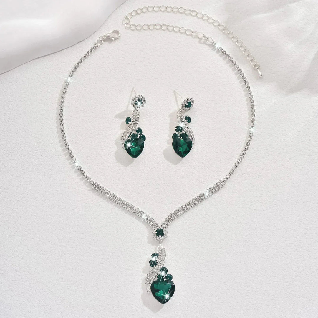 Premium Zirconia Jewellery Set