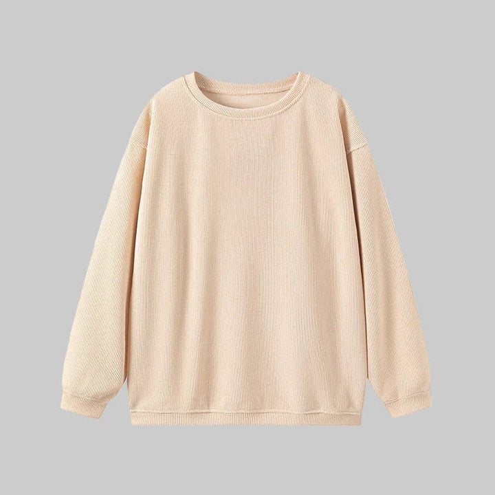 BRITLEY™ - Cozy Plain Long Sleeve Round Neck Sweatshirt