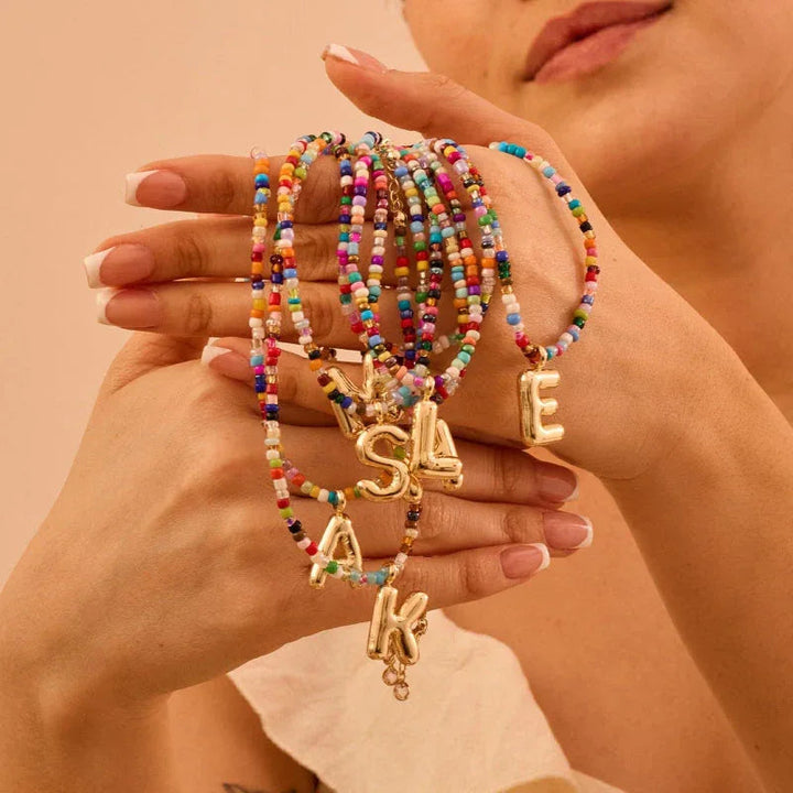 MACY™ - Colorful Bubble Letter Necklace