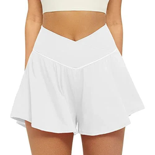 ECLAIRE™ – Simple Flowy High Waist Active Skort