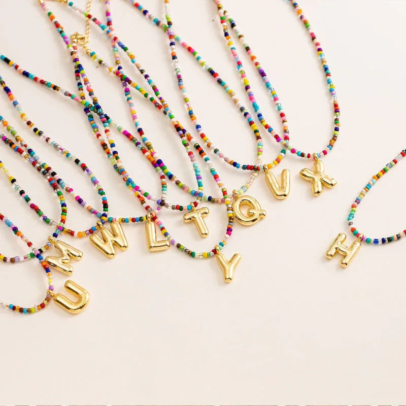 MACY™ - Colorful Bubble Letter Necklace