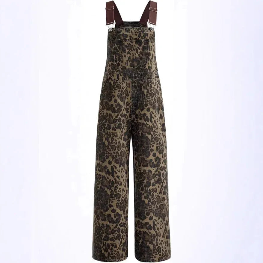 BLANCA™ – Retro Statement Wide-Leg Leopard Jumpsuit