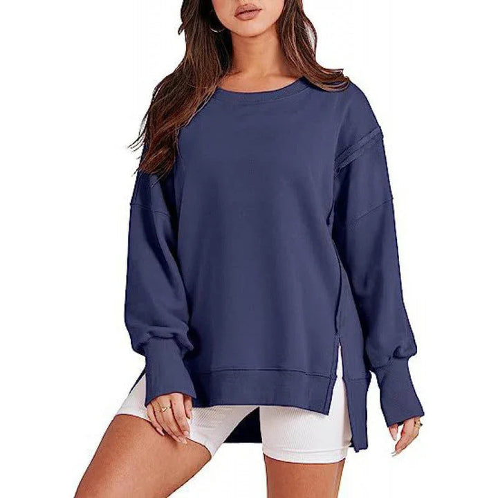 DAMIT™ - Casual Oversized Long Sleeve Crewneck Sweatshirt