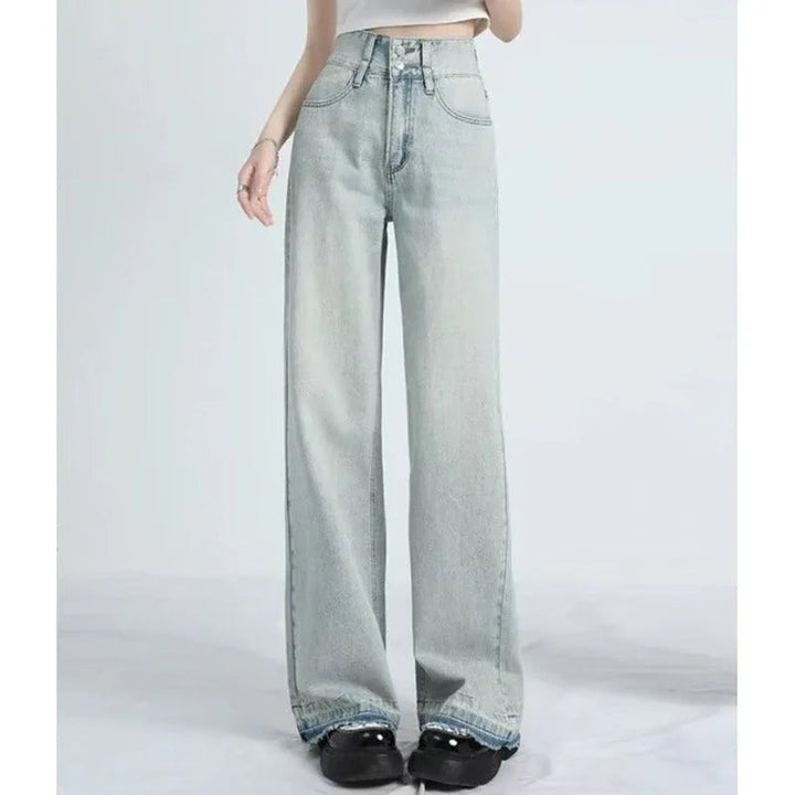 MAVINA™ – Summer Loose Fit Hem Jeans