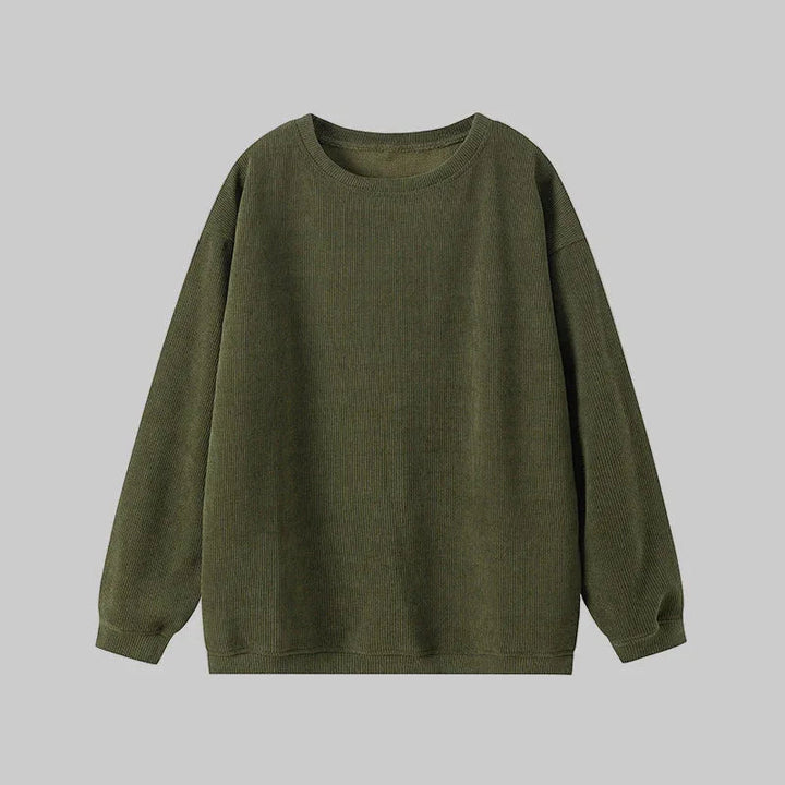 BRITLEY™ - Cozy Plain Long Sleeve Round Neck Sweatshirt