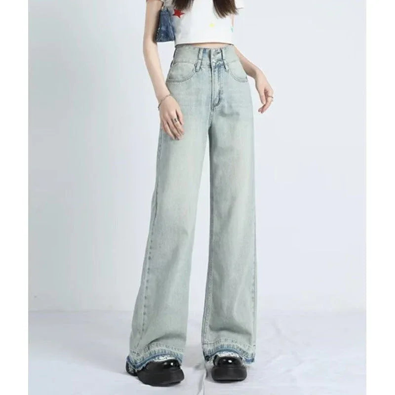 MAVINA™ – Summer Loose Fit Hem Jeans