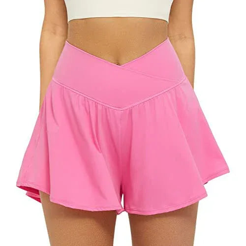 ECLAIRE™ – Simple Flowy High Waist Active Skort