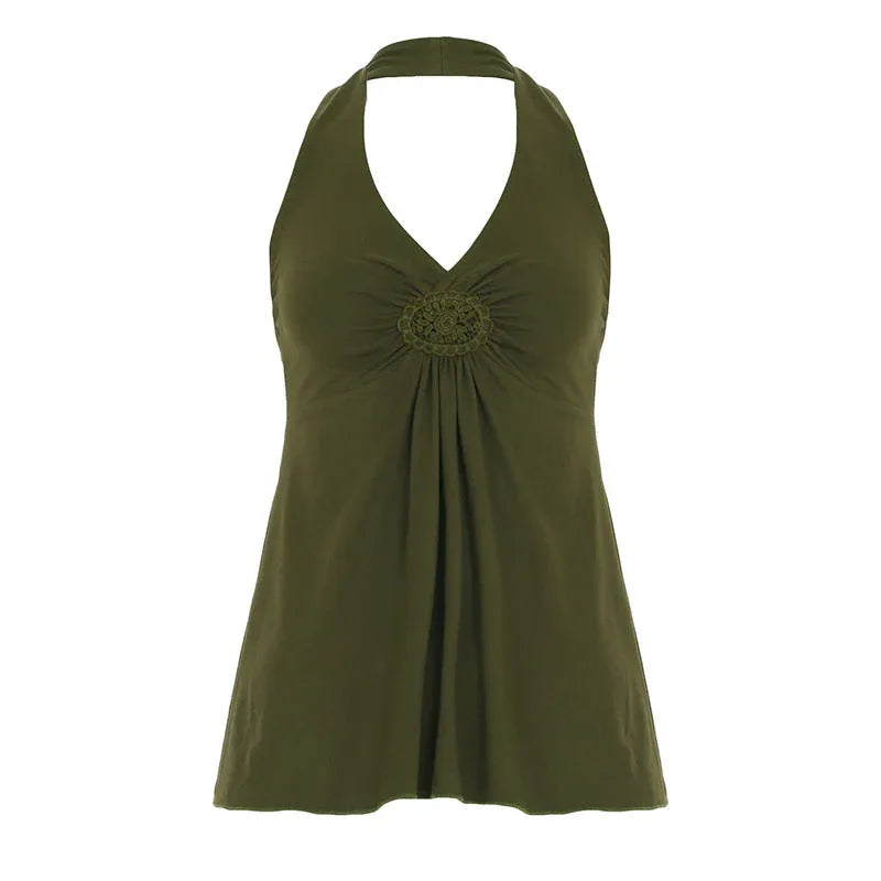 ELSATI™ – Casual Basic Halter Tank Top