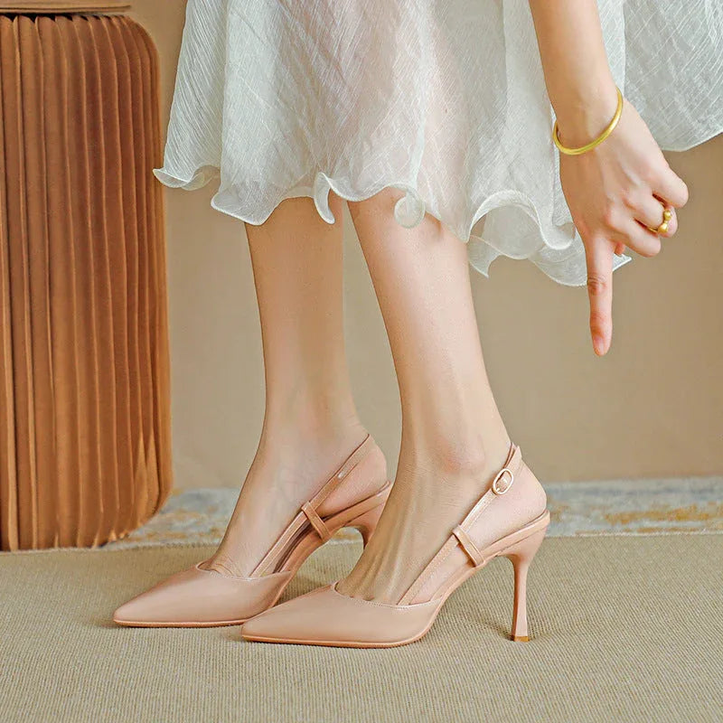 ZURI™ - Elegant Pointed Toe Adjustable Strap Stiletto