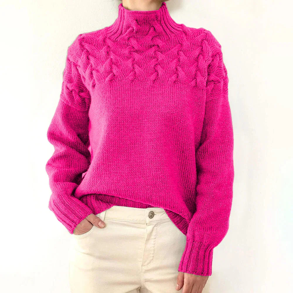 Elena | Warm Knitted Turtleneck Pullover