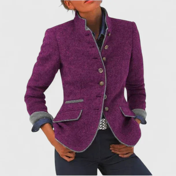 Margaret - Classic Wool Blend Blazer