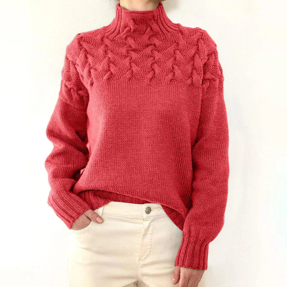 Elena | Warm Knitted Turtleneck Pullover