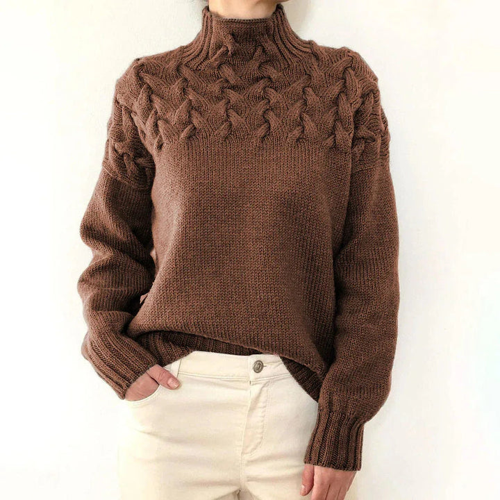 Elena | Warm Knitted Turtleneck Pullover