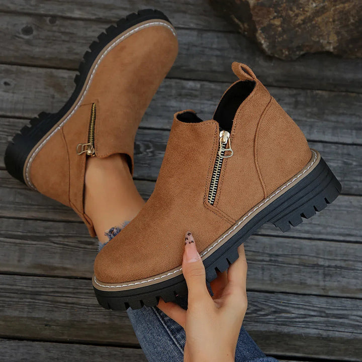 Bonnie | Beige Ankle Boots