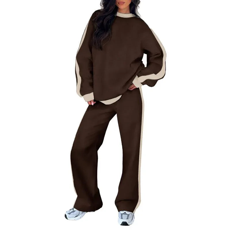 SANDI™ - Comfortable 2-Piece Lounge Set Sweatshirt & Straight Leg Pants