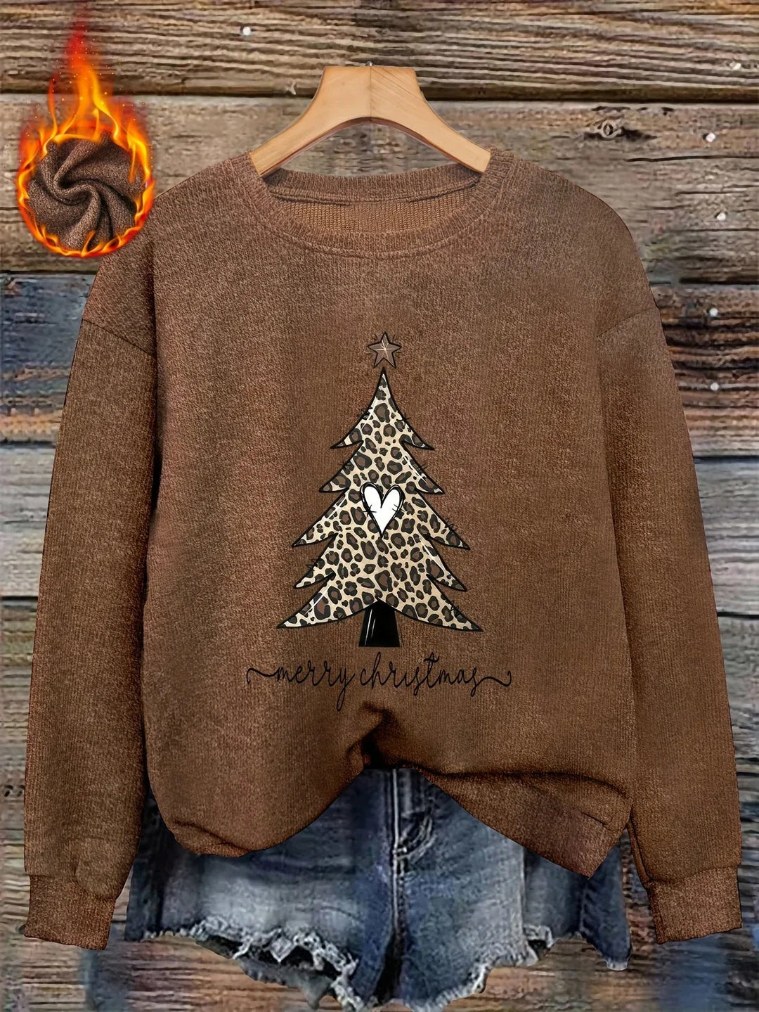 Luna – Fluffy Heart-Button Knit Sweater