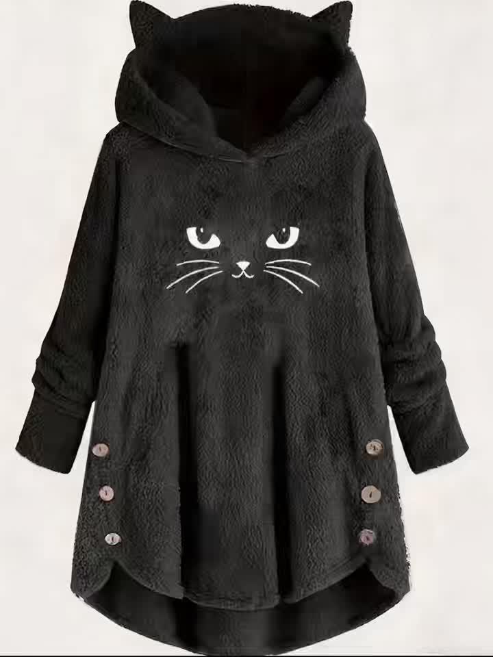 Kira – Cozy Cat Hoodie