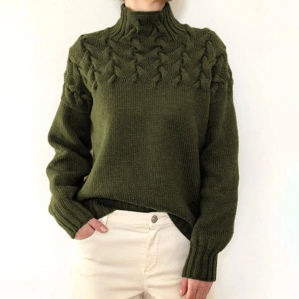 Elena | Warm Knitted Turtleneck Pullover