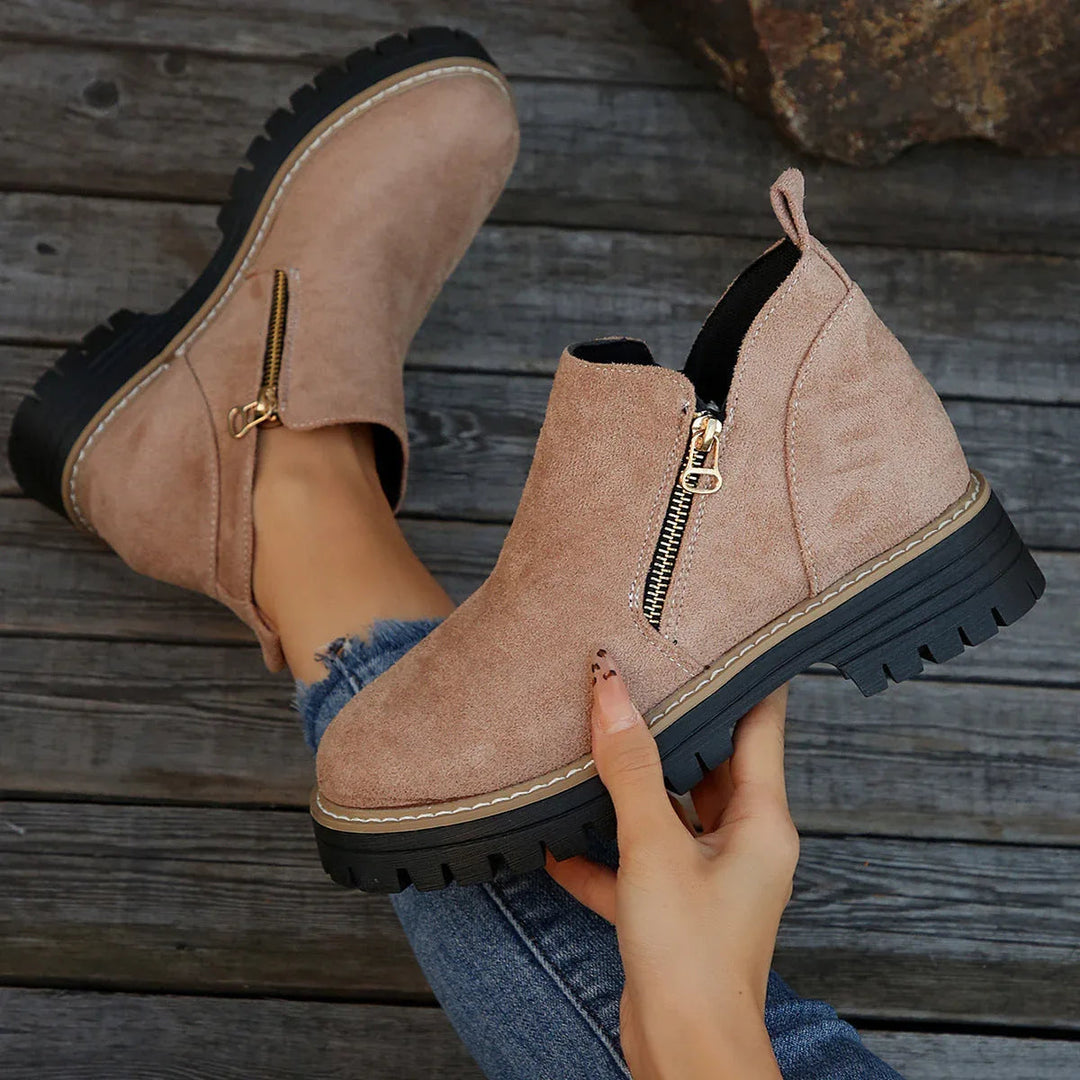Bonnie | Beige Ankle Boots