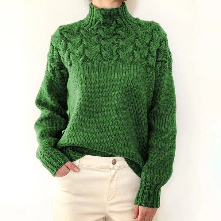 Elena | Warm Knitted Turtleneck Pullover