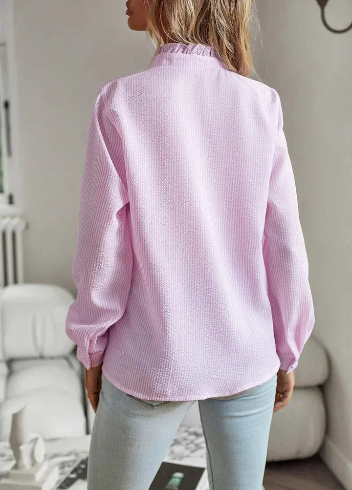 Aurora - Ruffle Long Sleeve Shirt